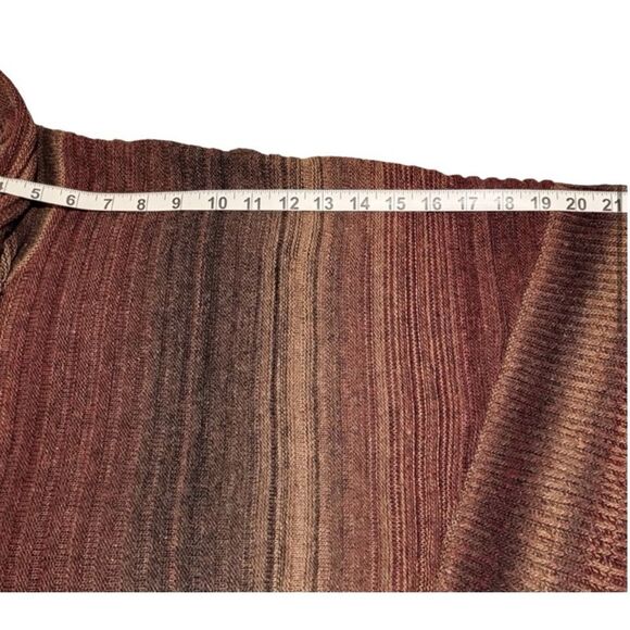 Dor Dor Couture Anthropologie Cowl Neck Poncho Sweater Size Large - Picture 14 of 16